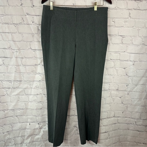 Talbots Charcoal Gray classic side zip Pants classic office neutral - Picture 1 of 9